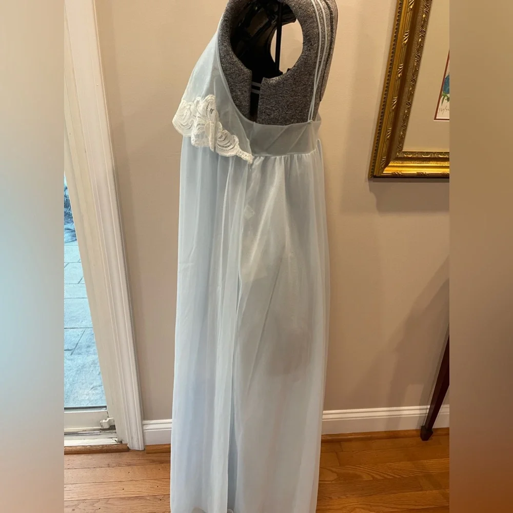 🆕Kayser baby blue peignoir‎ set-NWT/deadstock-size medium ladies VTG Rockabilly